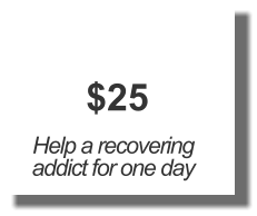 $25 Help a recovering addict for one day