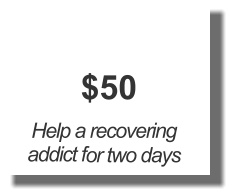 $50 Help a recovering addict for two days